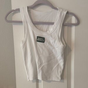 Daily Drills Classic White Tank Top